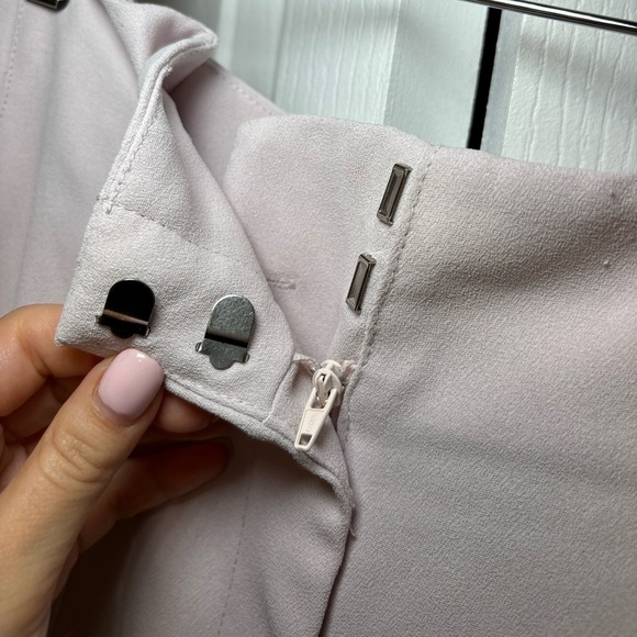 MNG Mango - Elegant Chic Feminine Office Wear Light Pink Trousers in Size USA 6 - Picture 7 of 7